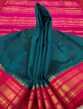 KSC - Double shaded Rama Green/Pink Kottadi