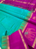 KSC - Double shaded Seafoam Green/Magenta Korvai