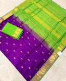 KSC - Double shaded Purple Magenta with Parrot Green