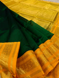 KSC - Emerald Green/Mango Yellow Korvai