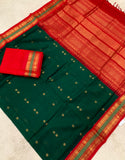 KSC - Emerald Green/Chilli Red Korvai