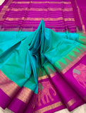 KSC - Double shaded Seafoam Green/Magenta Korvai