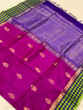 KSC - Deep Magenta/Blue Korvai