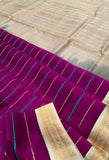 KSC - Double shaded Magenta with Beige Korvai Veldaari
