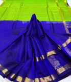 KSC - Double shaded Royal Blue with Parrot Green Kattam