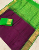 KSC - Eggplant/Parrot Green Lakshadeepam