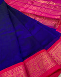 KSC - Royal Blue / Pink Korvai