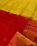KSC - Double Shaded Sindhoor Red with Canary yellow