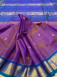 KSC - Triple shaded Mauve Purple with Peacock Greenish Blue