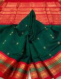 KSC - Emerald Green/Chilli Red Korvai