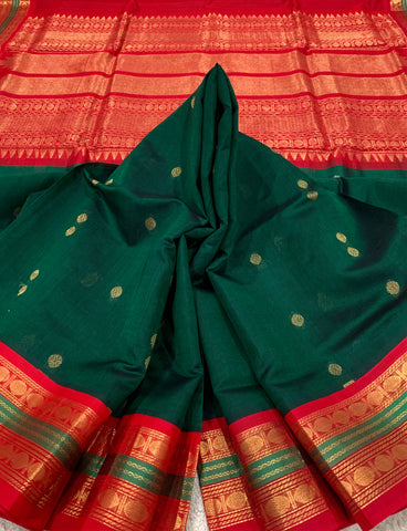 KSC - Emerald Green/Chilli Red Korvai