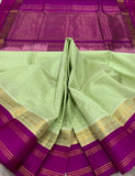 KSC - Pastel Green with Vadamalli Kattam Korvai