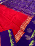 KSC - Scarlet Red/Blue Korvai Kottadi