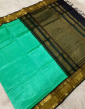 KSC - Double shaded Pastel Green / Brown Korvai