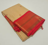 KSS - Beige/Red Korvai