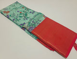 KSS - Sea Green/Tomato Pink Korvai