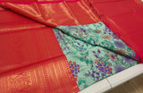KSS - Sea Green/Tomato Pink Korvai