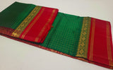 KSC - Bottle Green/Maroon Korvai