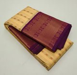 KSS - Cream/Majentha Korvai