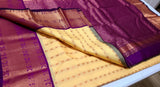 KSS - Cream/Majentha Korvai