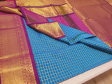 KSS -  Peacock Blue/Majentha Kottadhi