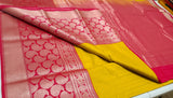 KSS - Turmeric Yellow/Tomato Pink Korvai