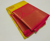 KSS - Lemon Yellow/Pink Korvai