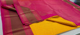 KSS - Mango Yellow/Pink Lakshadeepam Korvai