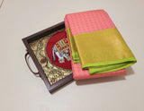 KSS - Light Pinkish Mauve/Green Lakshadeepam Korvai
