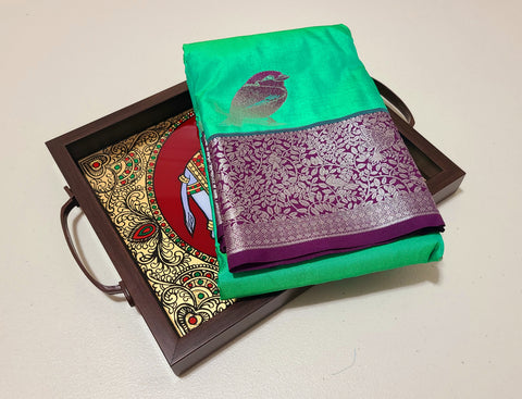 KSS - Sea Green/Majentha Korvai