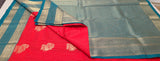 KSS - Dark Red/Green Korvai