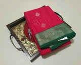 KSS - Tomato Pinkish Red/Green Kattam