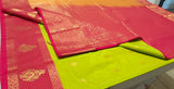 KSS - Lime Green/Tomato Pink Korvai