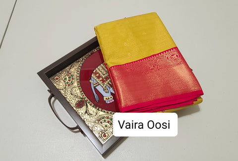 KSS - Turmeric Yellow/Pink Vaira Oosi Bhuttis