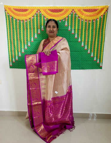 KSC - Ovaltine/Dark Majentha Korvai