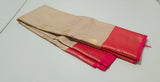 KSS - Beige/Tomato Pink Korvai