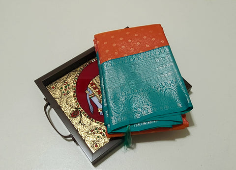 KSS - Rustic Orange/Green Vaira Oosi Bhuttis