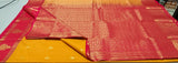 KSS - Mustard Yellow/Tomato Pink Korvai
