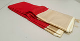 KSS - Red/Venn Pattu Bandini Korvai