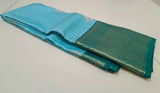 KSS - Sky Blue/Green Korvai