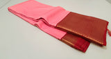 KSS - Peachy Pink/Red Korvai