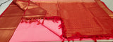KSS - Peachy Pink/Red Korvai