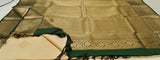 KSS - Beige/Green Korvai