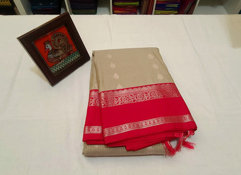 KSS - Cement Beige/Pink Korvai