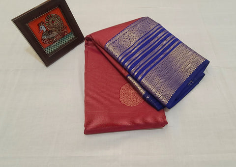 KSS - Maroon/Blue Korvai