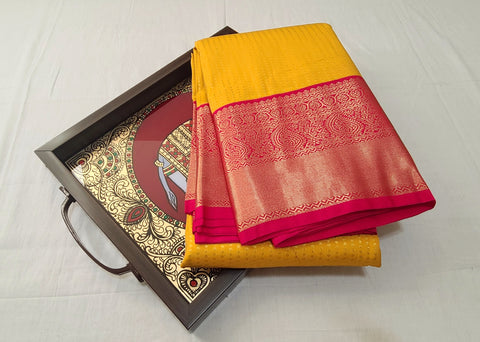 KSS - Mango Yellow/Pink Korvai