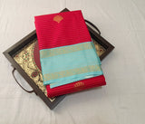 KSS - Red/Sky Blue Korvai