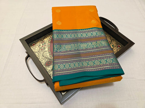 KSS - Mustard Yellow/Peacock Blueish Green Korvai