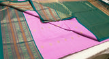 KSS - Soft Pink/Peacock Blueish Green Korvai