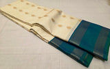 KSS - Venn Pattu/Peacock Blue Korvai